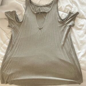 American Eagle Cutout Flowy Shirt